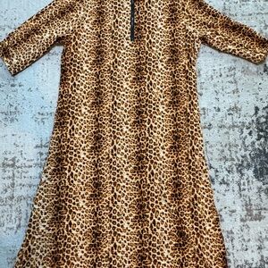 Darling Zadie B’s leopard waffle dress